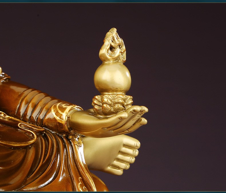 铜像地藏王菩萨佛像摆件