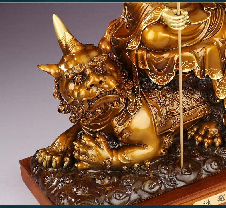 铜像地藏王菩萨佛像摆件