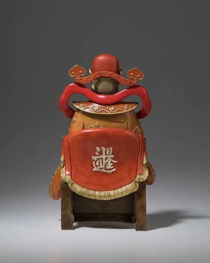 铜雕坐享财源财神佛像