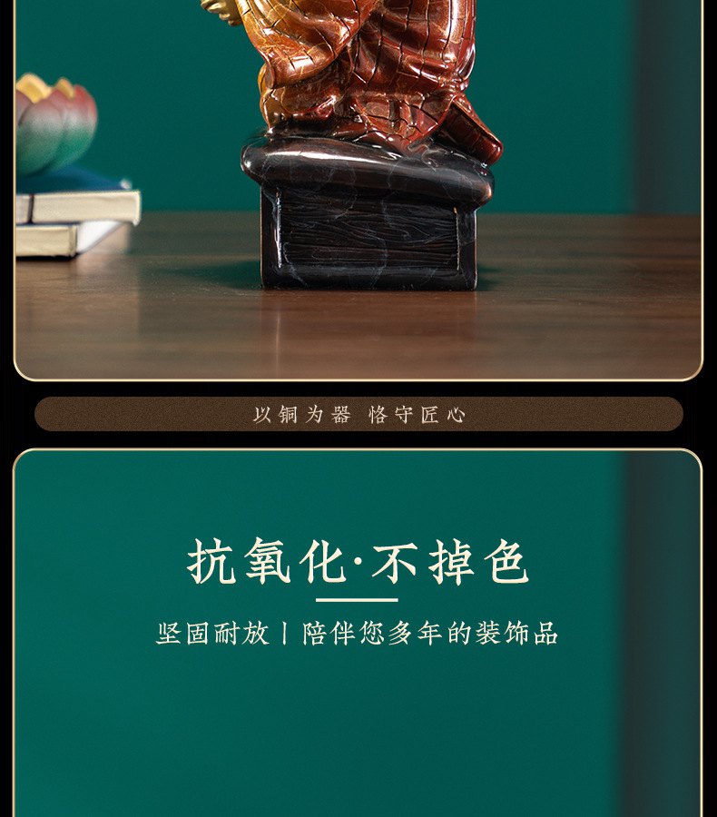 小和尚铜器摆件