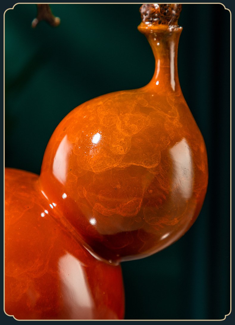 福禄喜事葫芦黄铜摆件