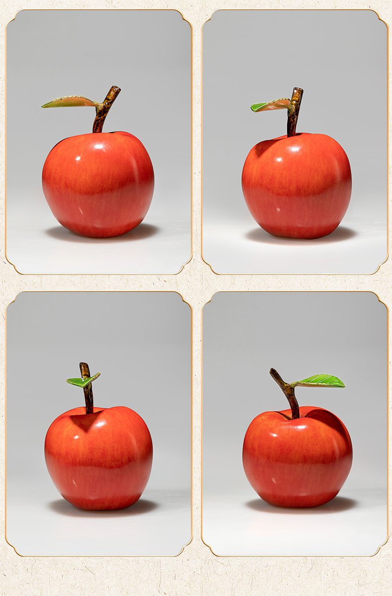 平平安安铜苹果摆件