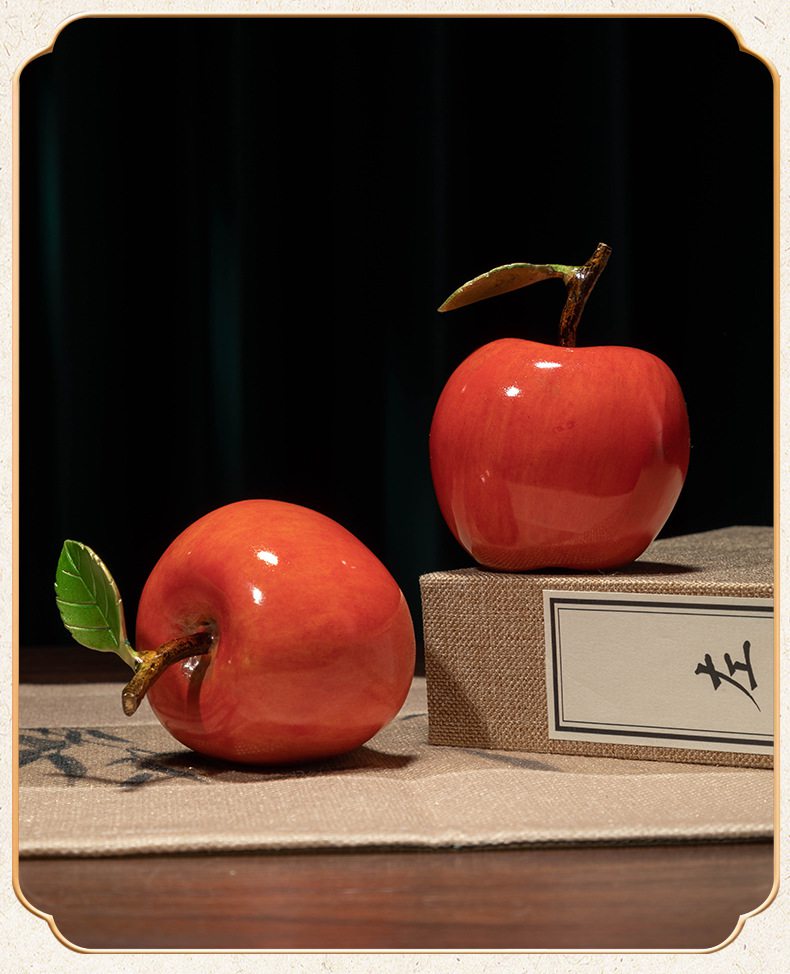 平平安安铜苹果摆件