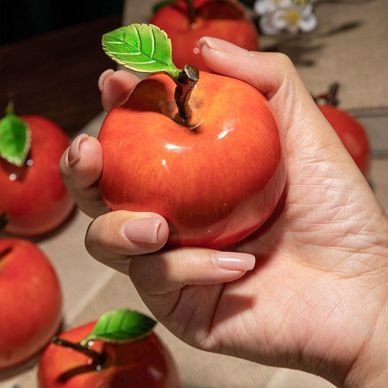 平平安安铜苹果摆件