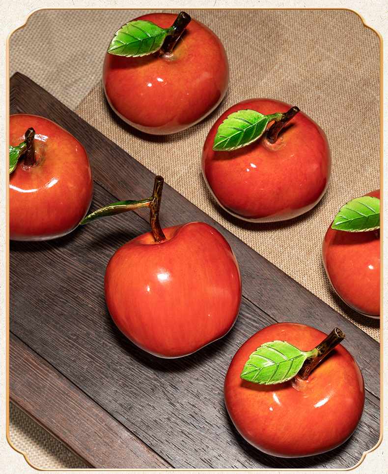 平平安安铜苹果摆件