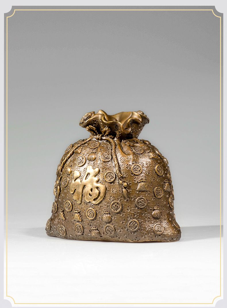 葫芦黄铜摆件福绿喜报全铜装饰品