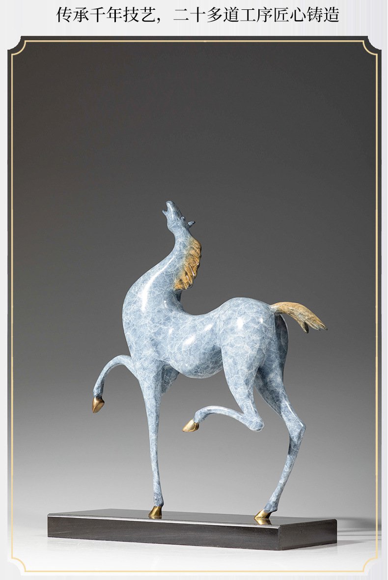 西方瘦马黄铜摆件11.jpg